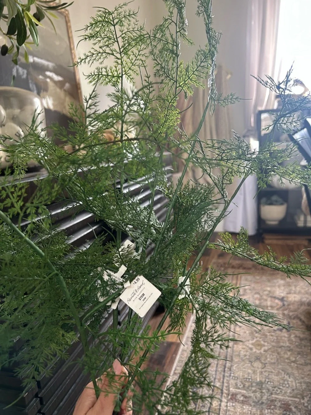 NWT Hearth&Hand Asparagus Fern Plant Stem 32